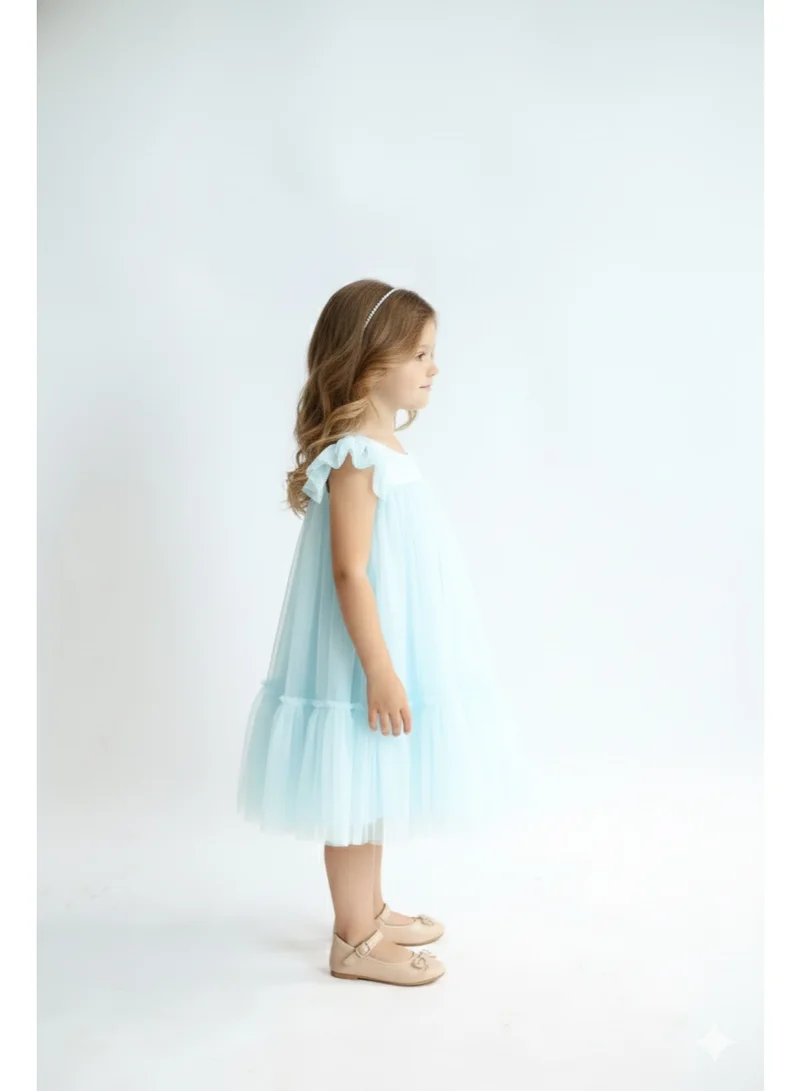 بيداني فستان ملكة أزرق صغير